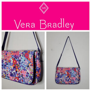 Vera Bradley Floral Laptop Messenger‎ Bag